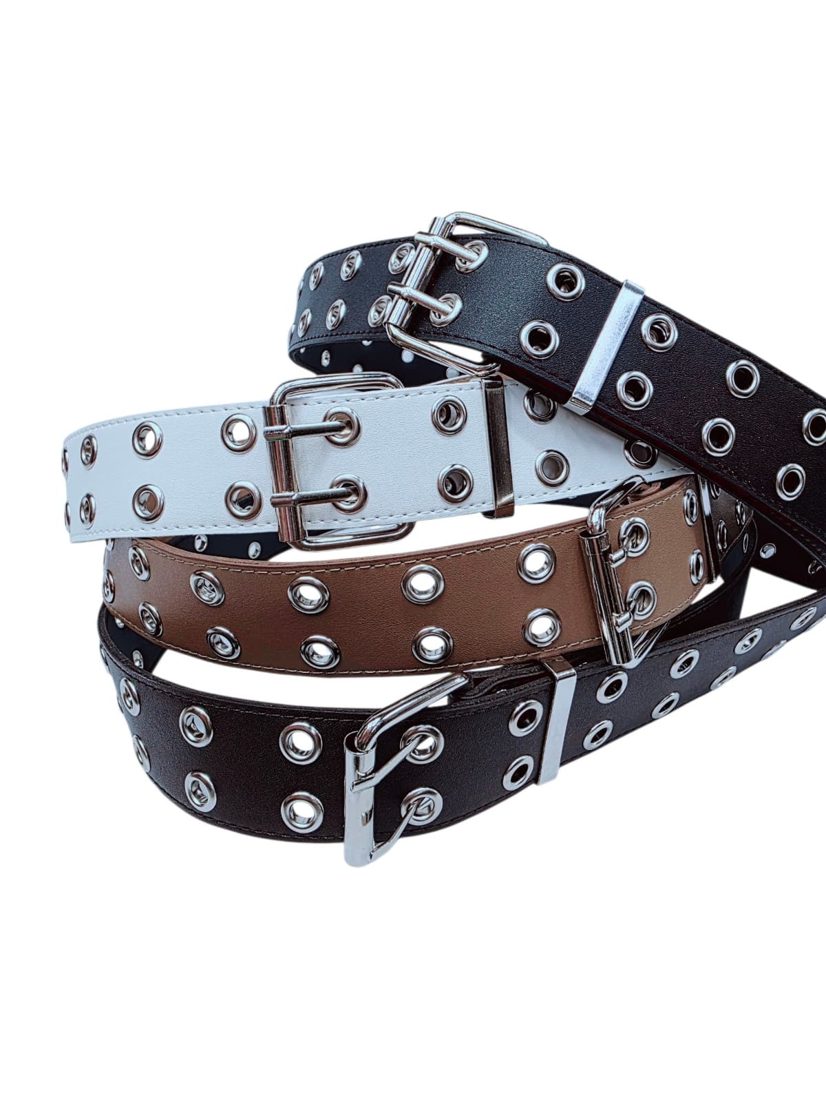 40mm Wide Eyedome Double-Tip Belt - 이미지 1