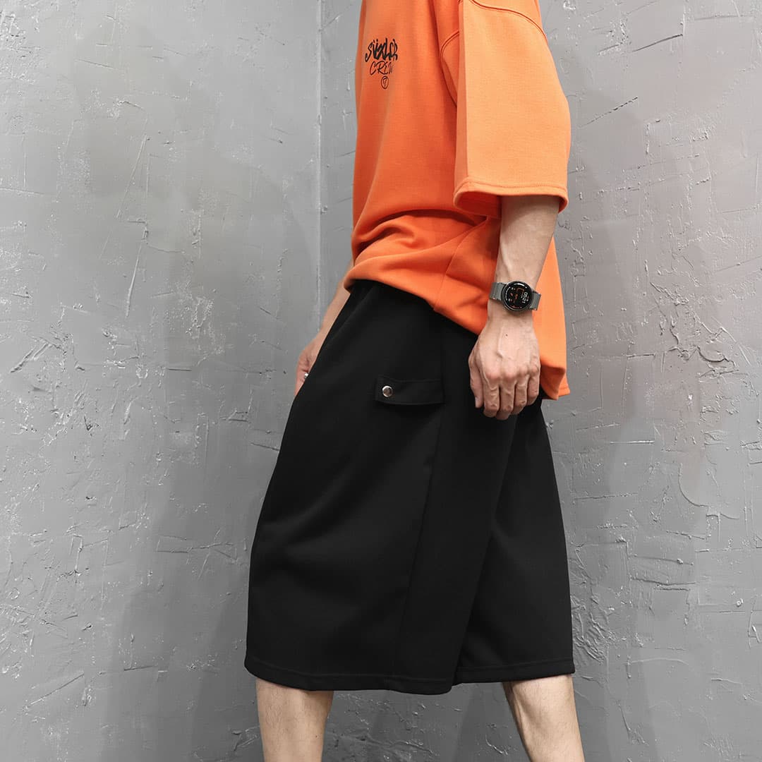 Mini Happo Side Snap Shorts - 이미지 9