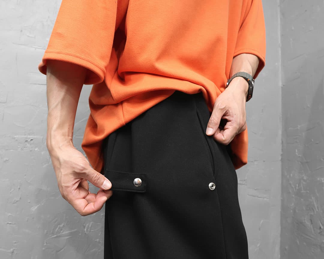 Mini Happo Side Snap Shorts - 이미지 3