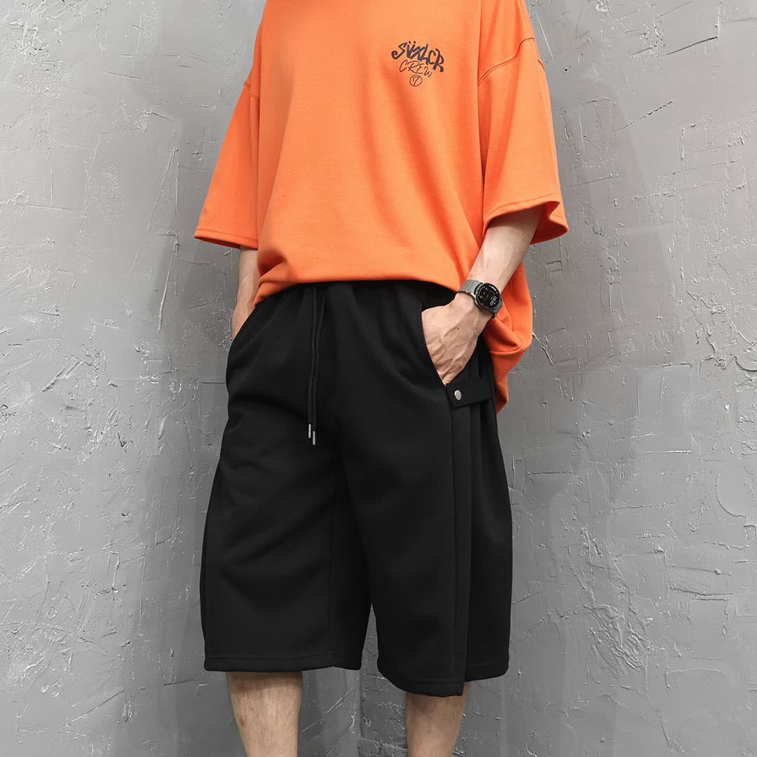 Mini Happo Side Snap Shorts - 이미지 10