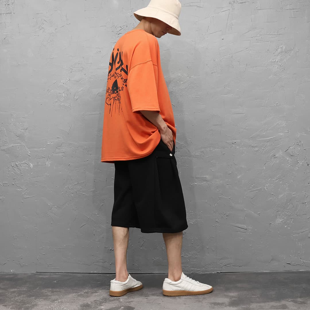 Mini Happo Side Snap Shorts - 이미지 8