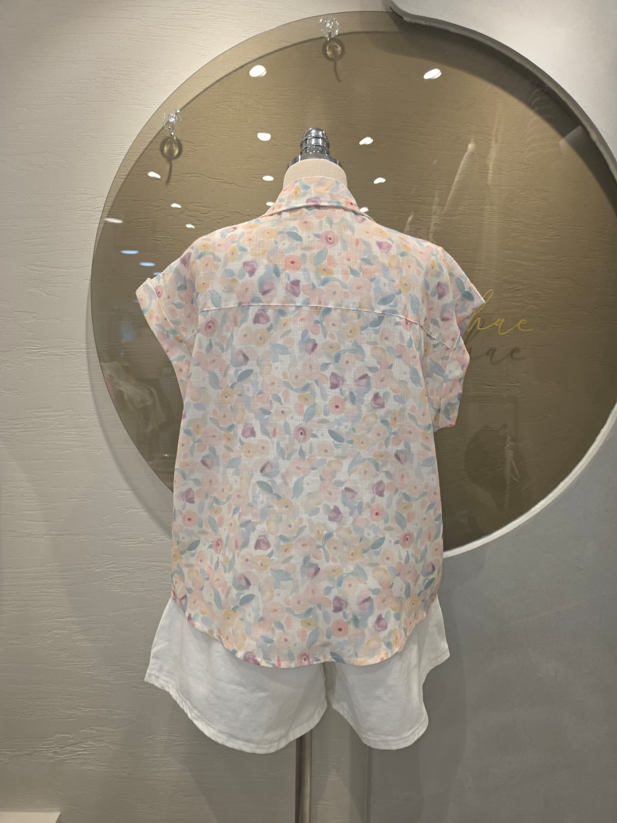 Linen pocket flower shirt - 이미지 4