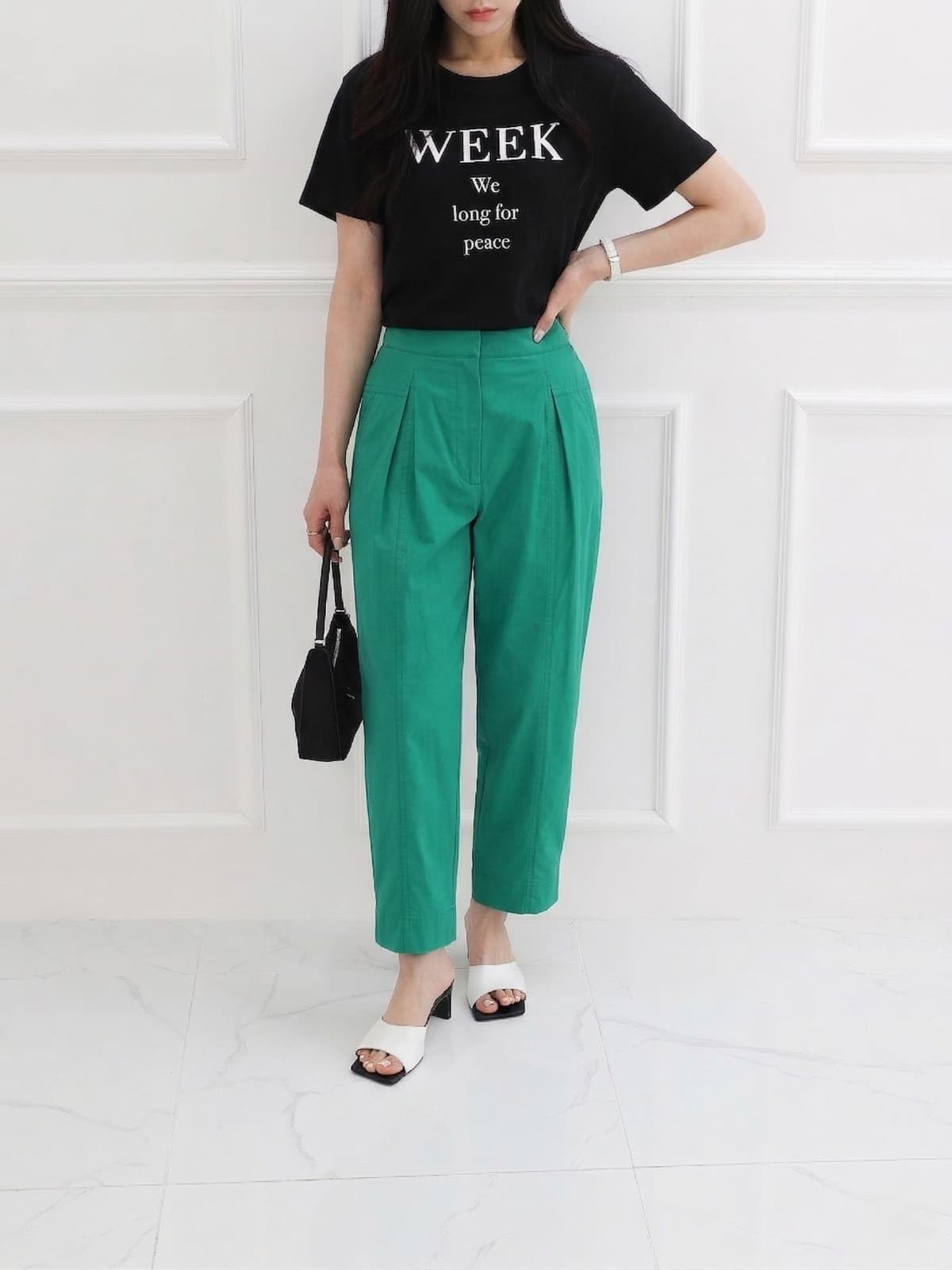 Slim baggy cotton pants - 이미지 10