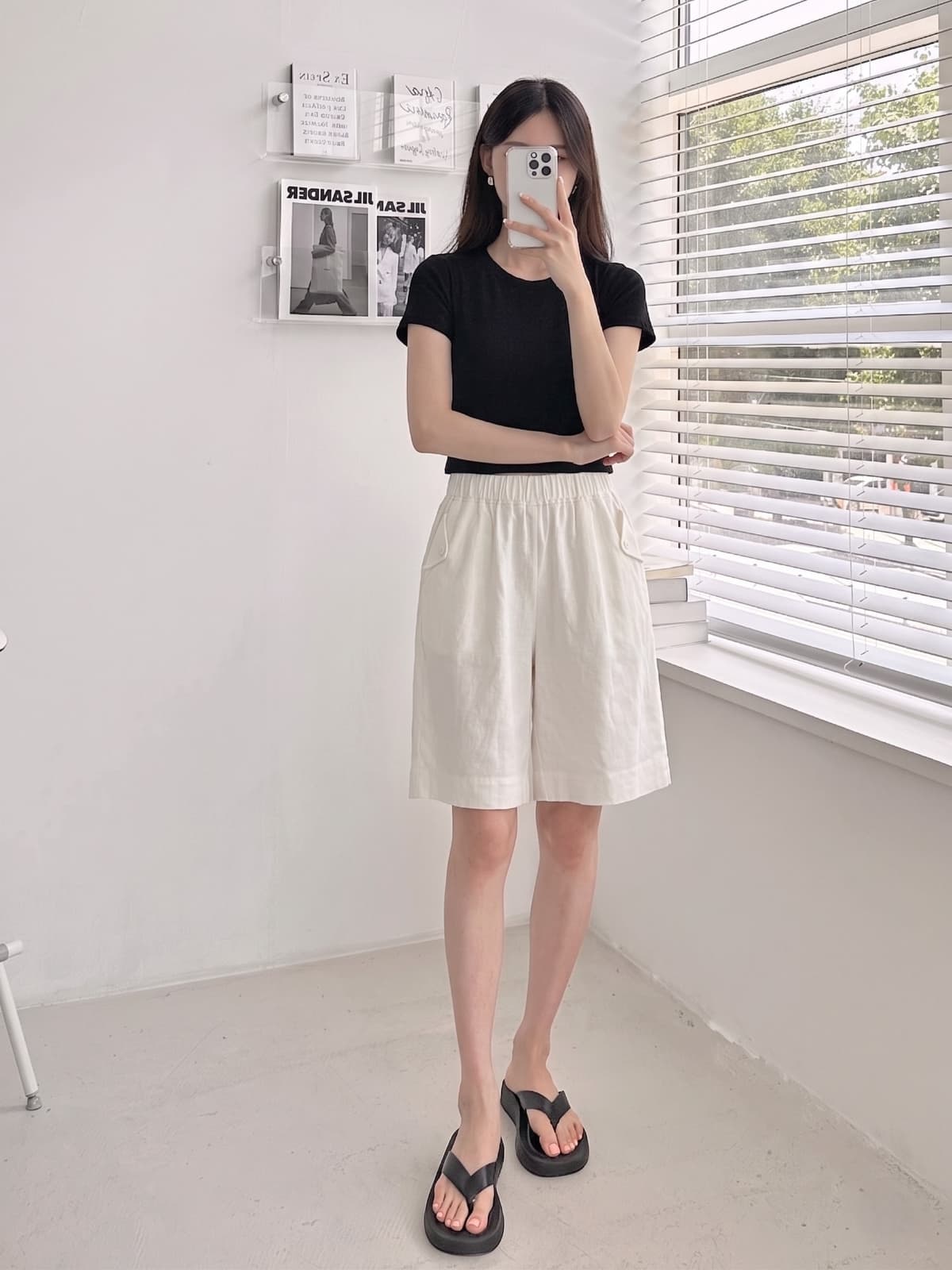 Nine Half Pants Summer Shorts - 이미지 8