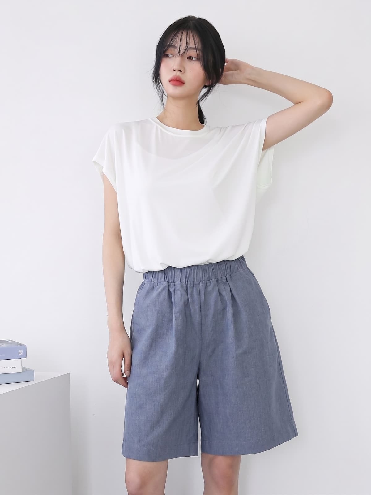 Cotton half pants summer shorts - 이미지 7