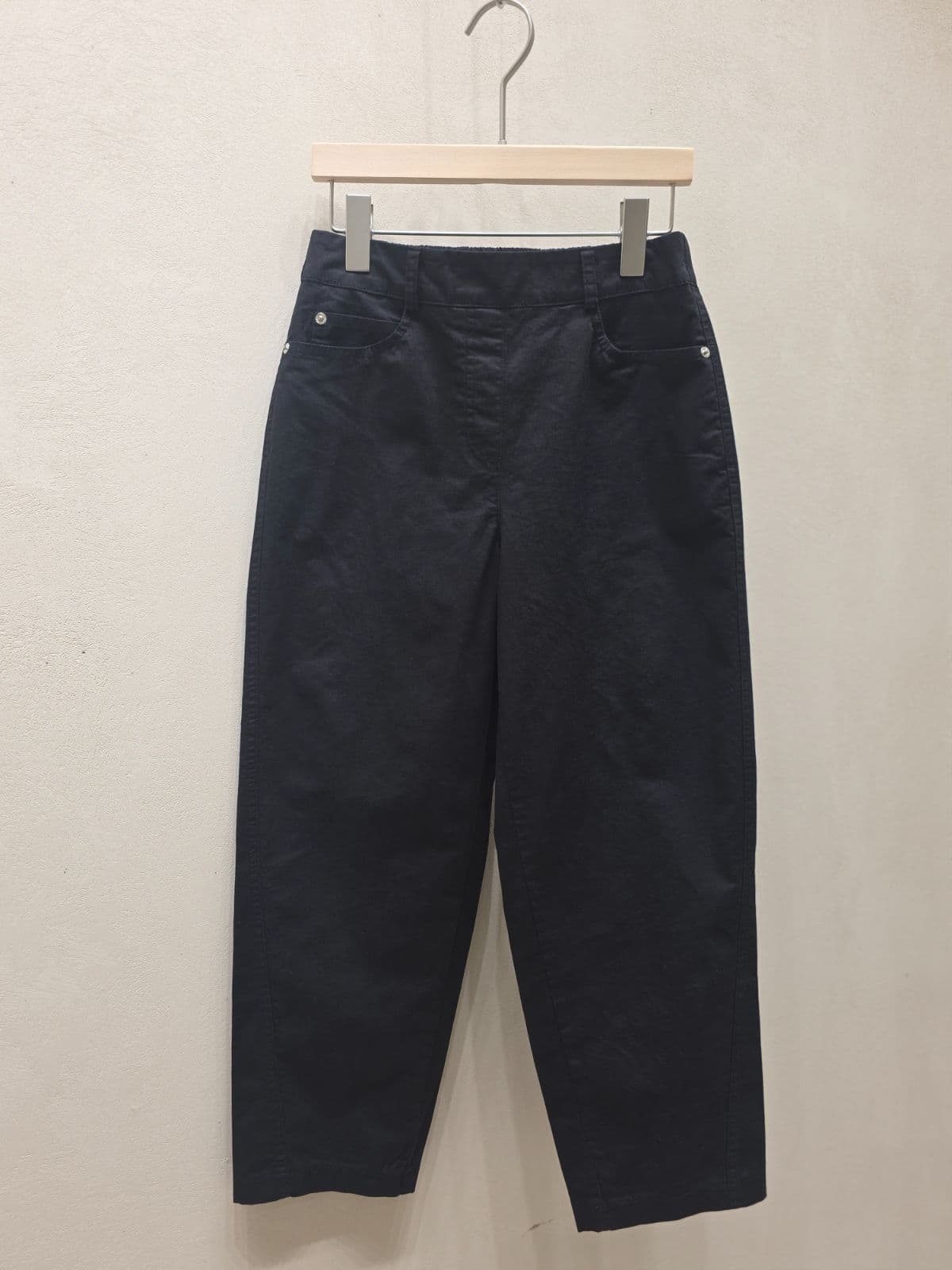 Semi-curved washed cotton pants - 이미지 10