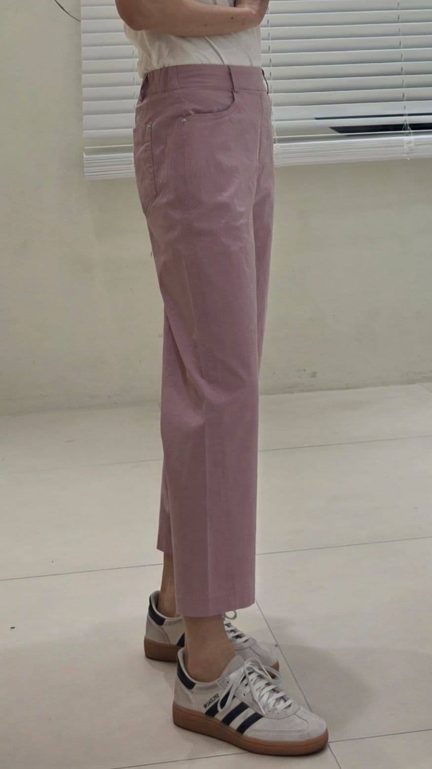 Semi-curved washed cotton pants - 이미지 13