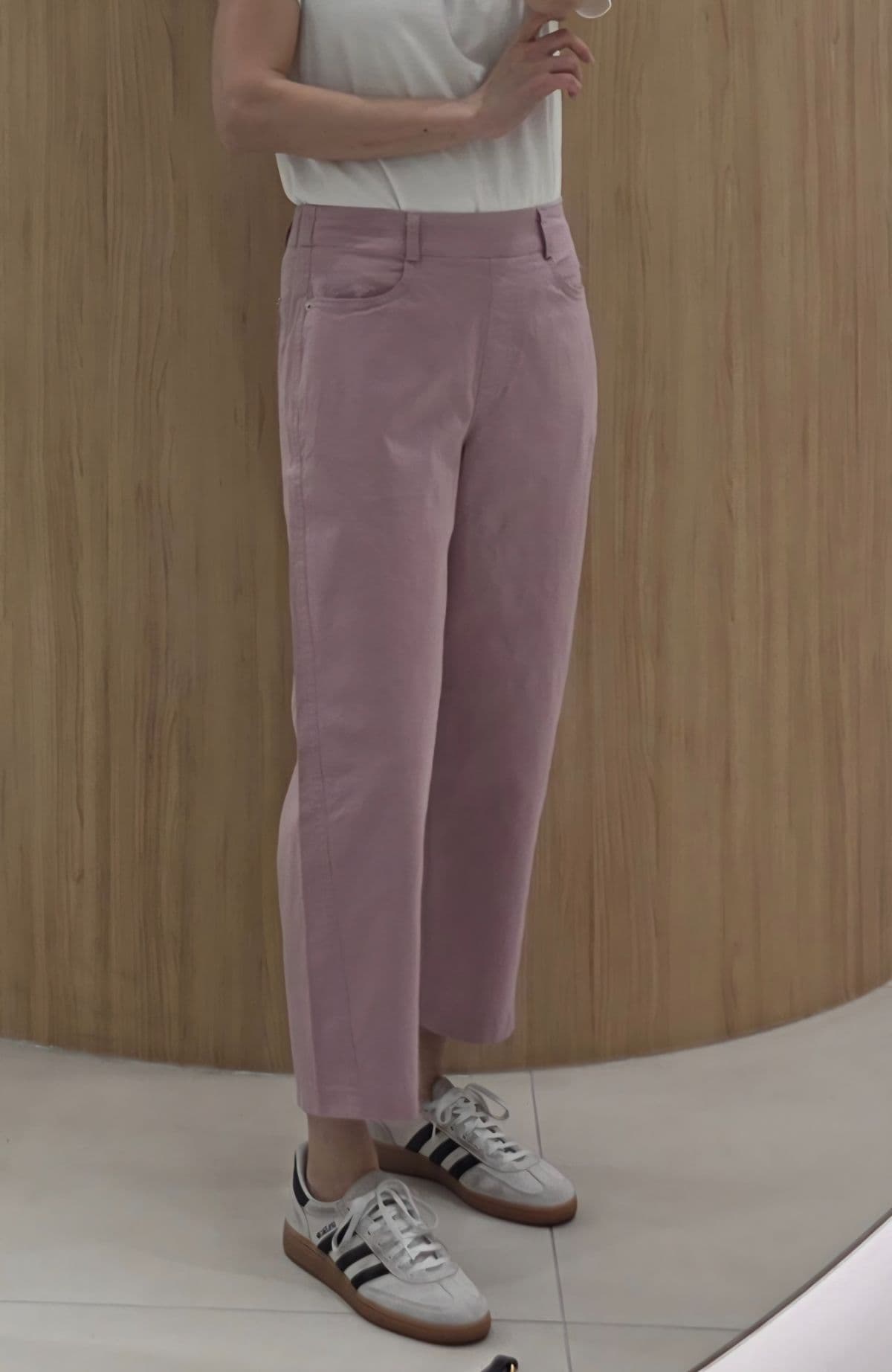 Semi-curved washed cotton pants - 이미지 14