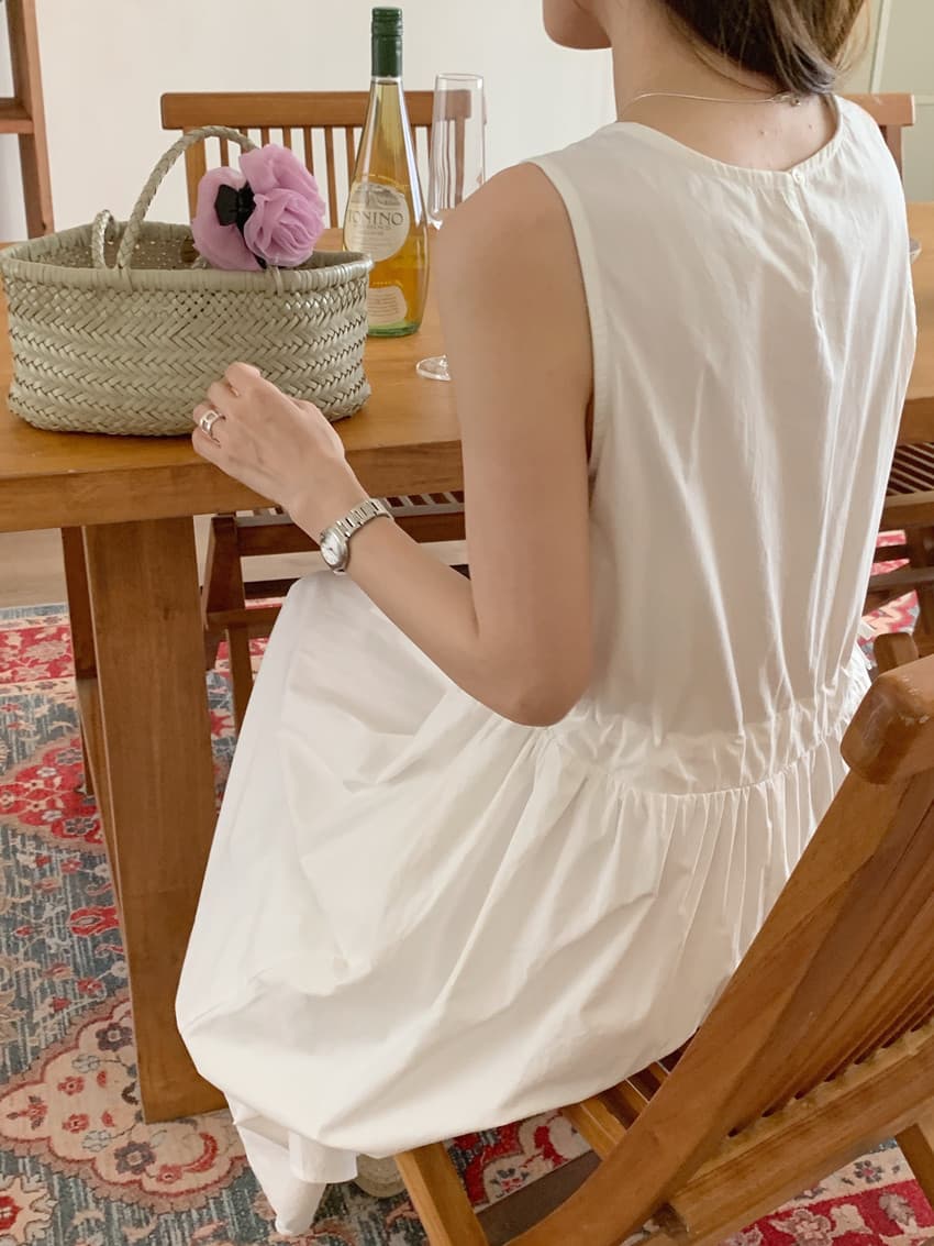 Zard Simple Sleeveless Dress - 이미지 7