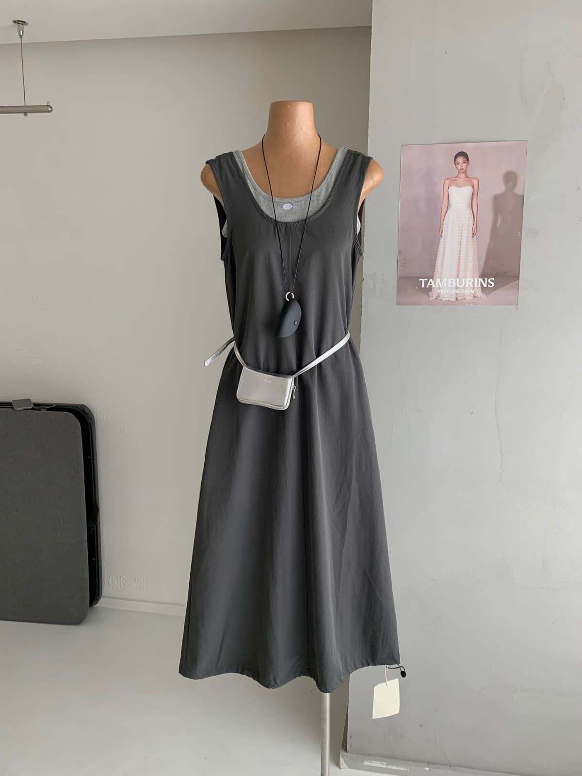 Rio Sleeveless Dress Two-Piece Set - 이미지 3