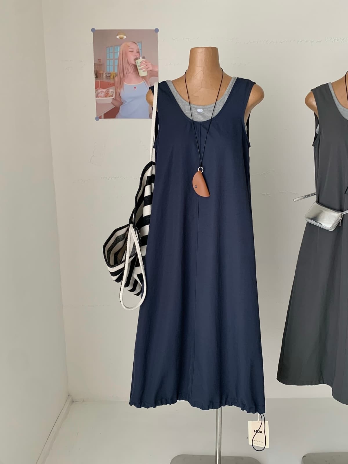 Rio Sleeveless Dress Two-Piece Set - 이미지 2