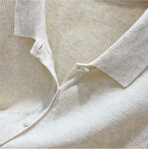 (Stretchable) Loading Ribbed Knit Cardigan Button Knit Short Sleeve Sweater - 이미지 2