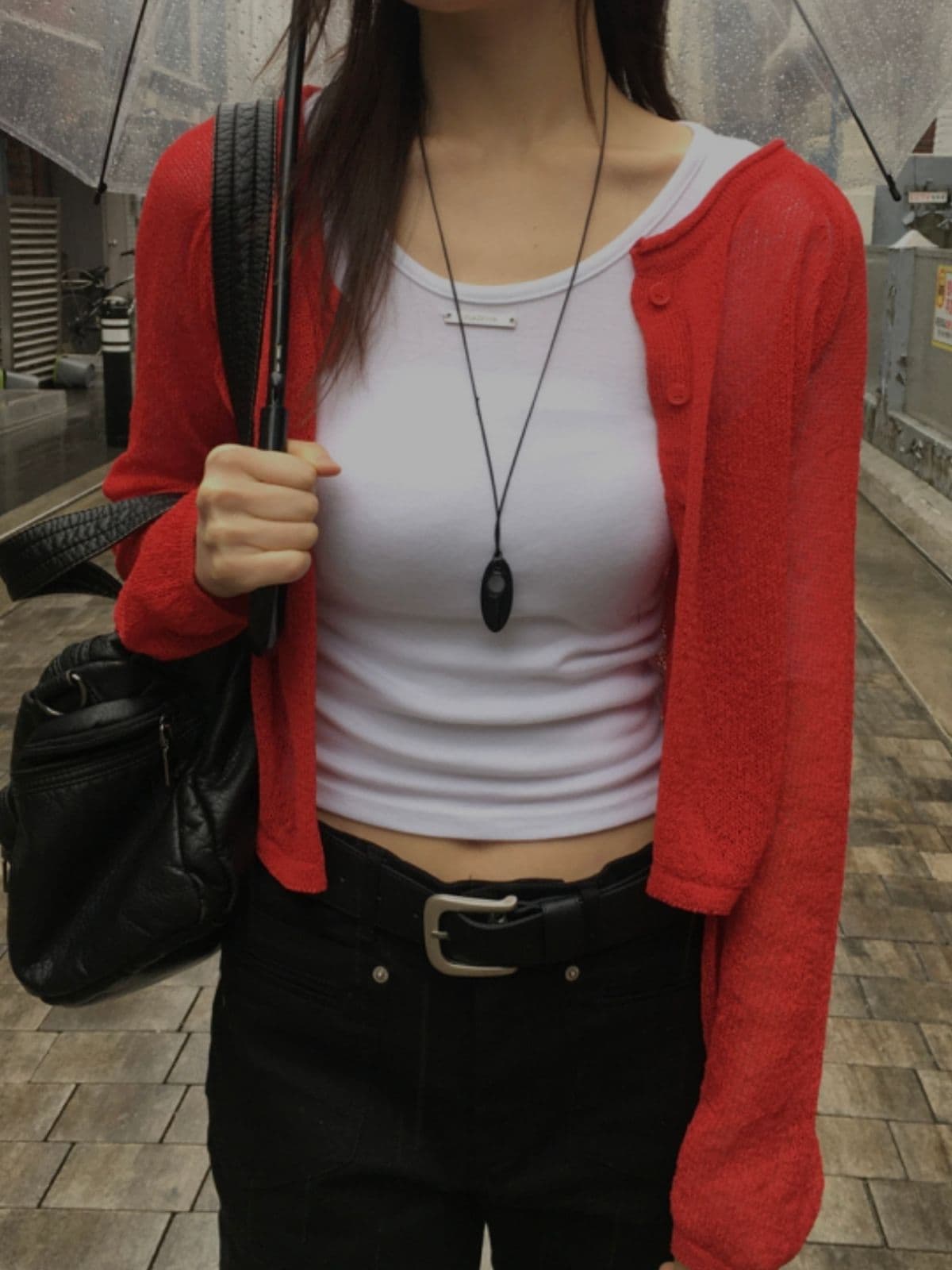 Metal Point) Pendant Short Sleeve - 이미지 4