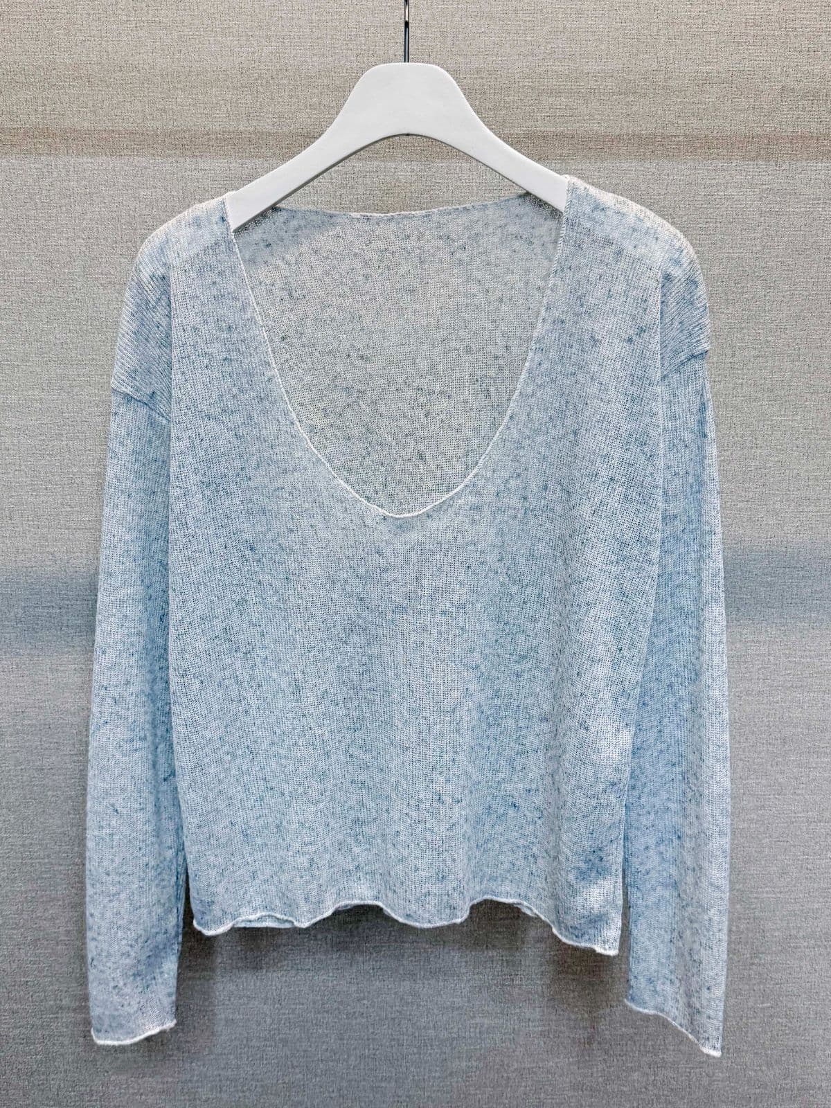 Sal-anta Item) Deep V-neck Sal-anta Knit - 이미지 9