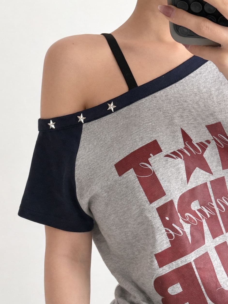 Starrivet Asymmetrical Short Sleeve - 이미지 8