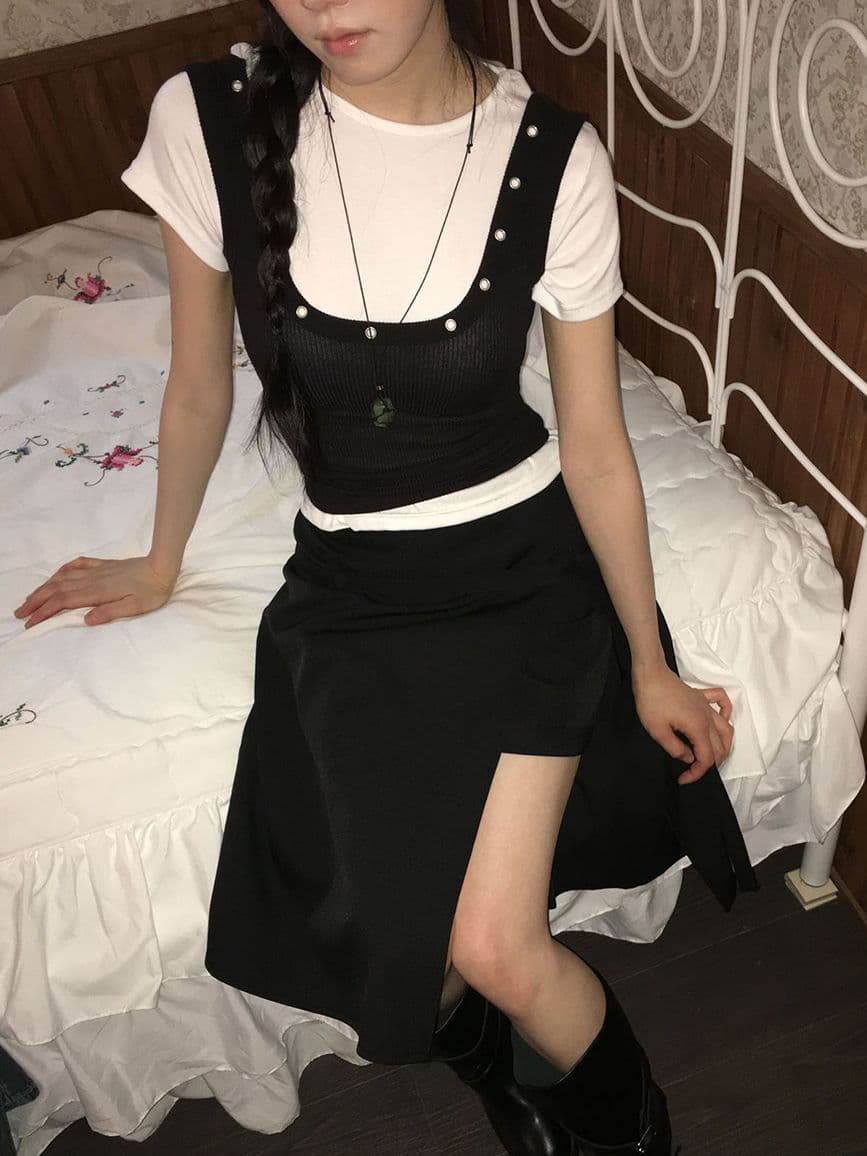 Eyelet sleeveless - 이미지 5