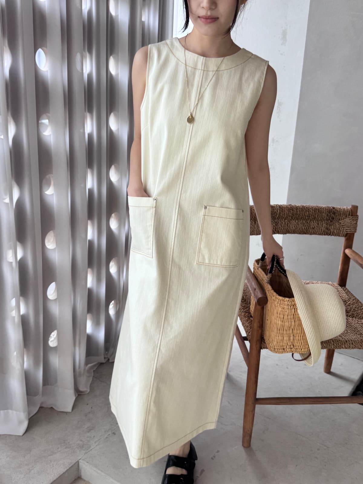 Summer denim dress - 이미지 1