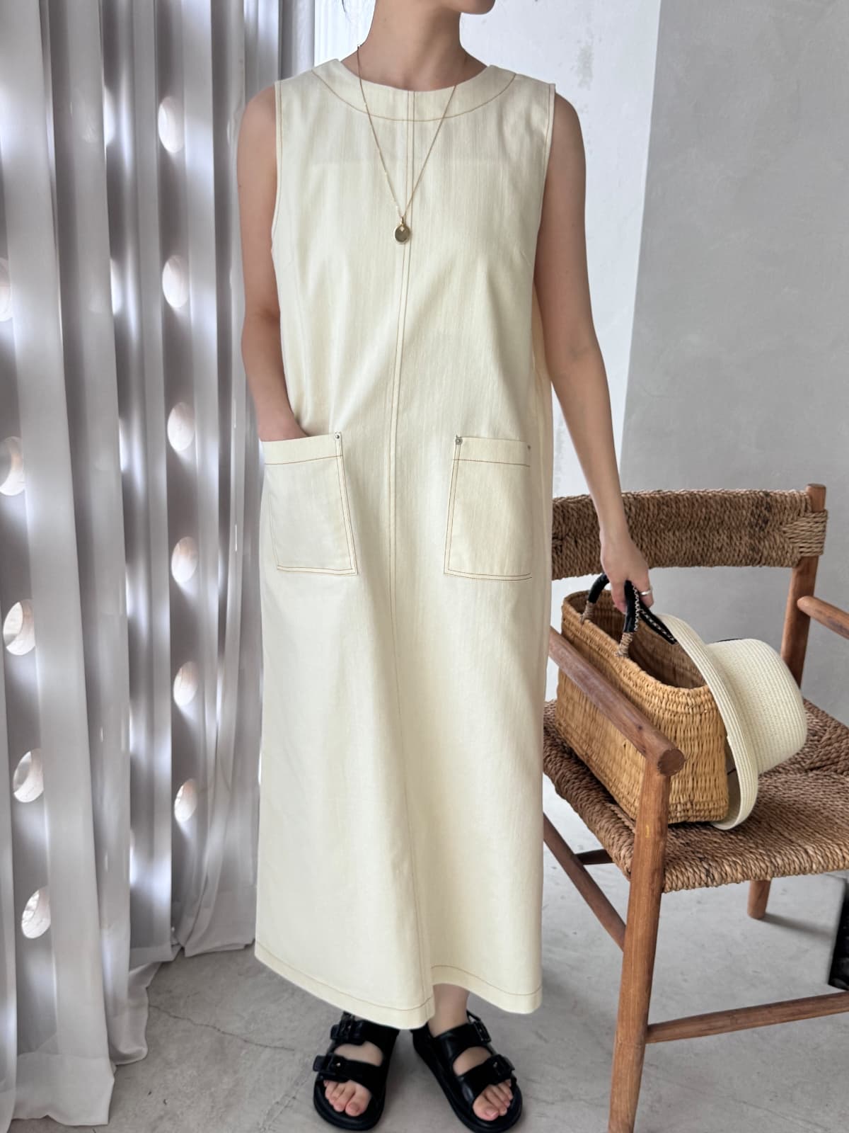 Summer denim dress - 이미지 2