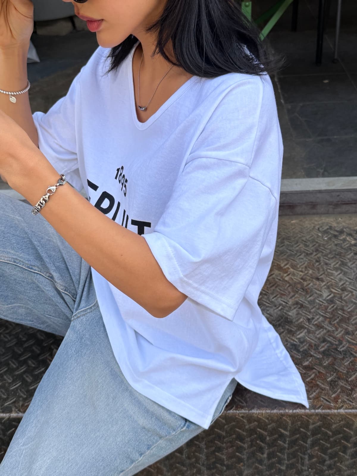 V-Route short sleeves - 이미지 8