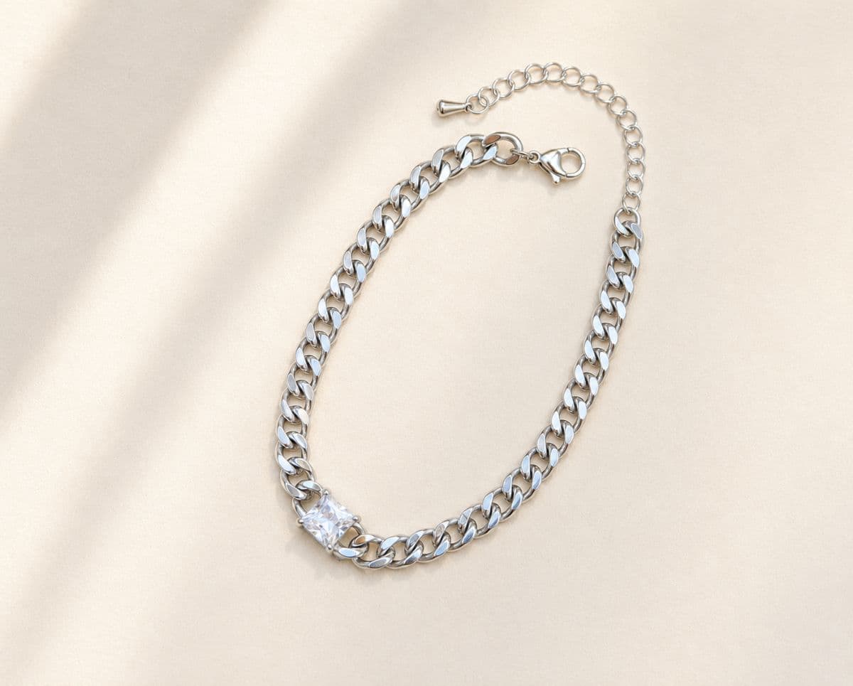 HB21 Square Cubic Surgical Steel Bracelet - 이미지 9