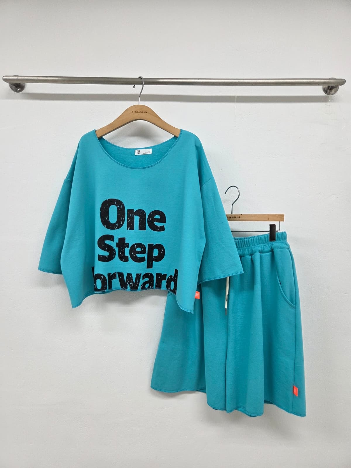 One-Step SET (Short-sleeve set, Shorts set, New Summer Printed Crop) - 이미지 8