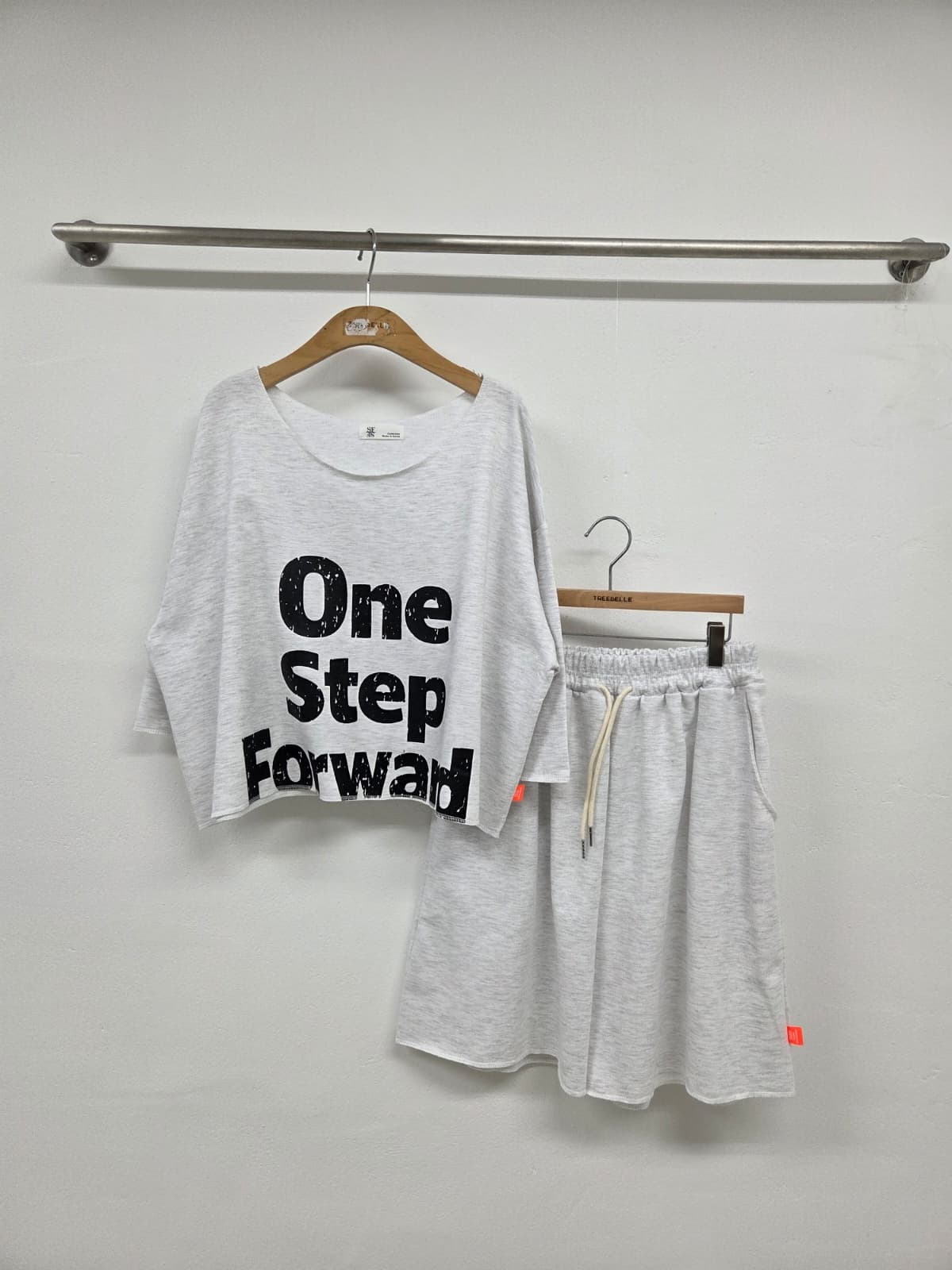 One-Step SET (Short-sleeve set, Shorts set, New Summer Printed Crop) - 이미지 10