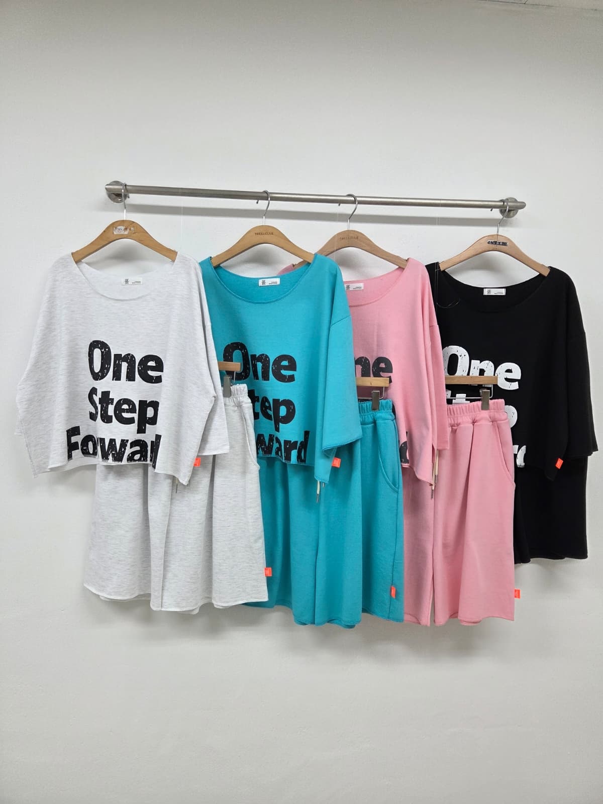 One-Step SET (Short-sleeve set, Shorts set, New Summer Printed Crop) - 이미지 12