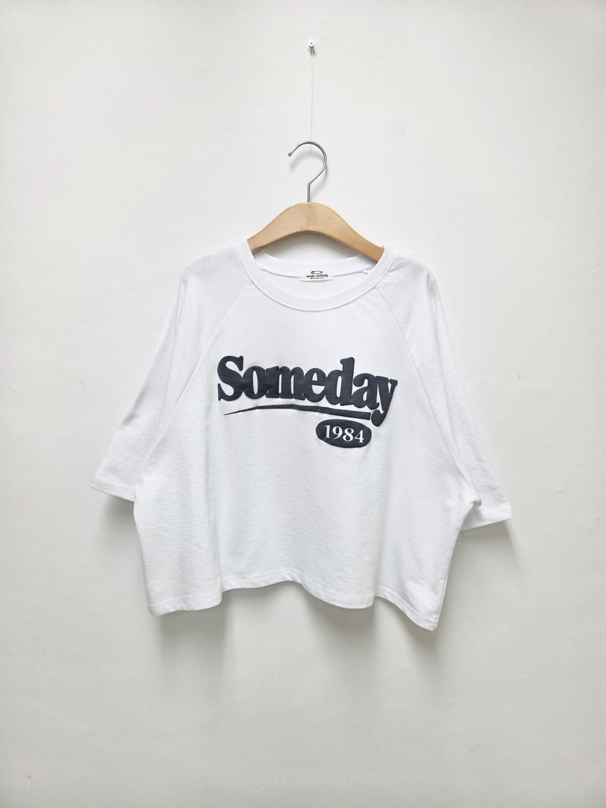Puff Crop T-shirt (New Puff Print Crop Semi-Crop Summer) - 이미지 6
