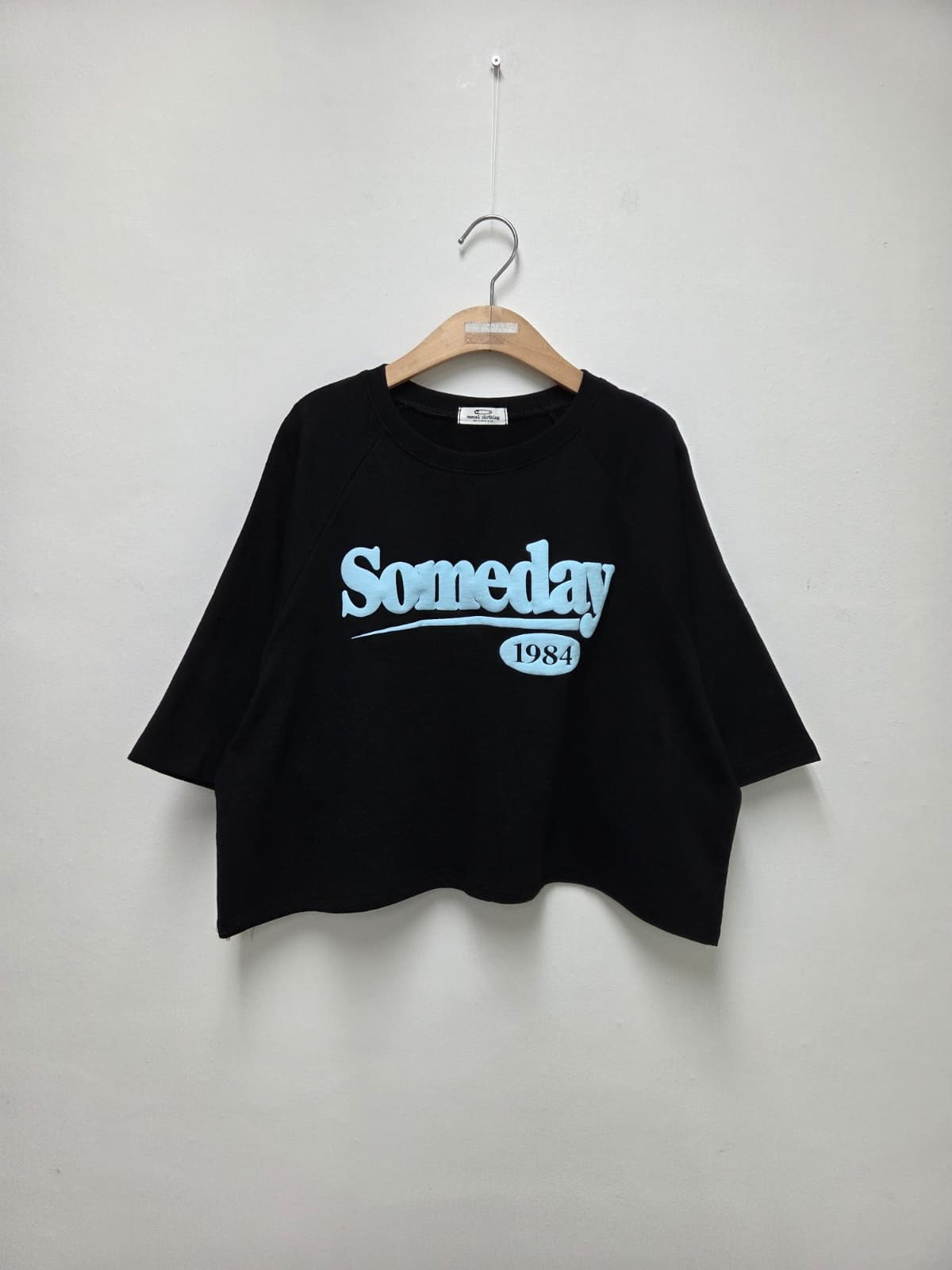 Puff Crop T-shirt (New Puff Print Crop Semi-Crop Summer) - 이미지 7
