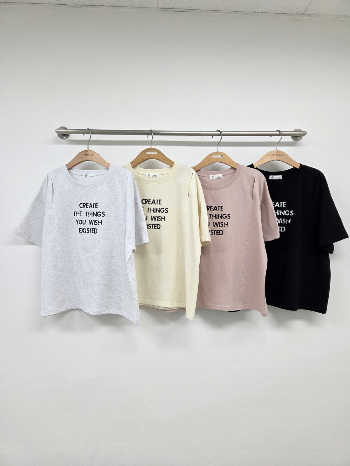 Slit T-shirt (New Short Sleeve T-shirt Summer Slit T-shirt Printed T-shirt Basic) - 이미지 6