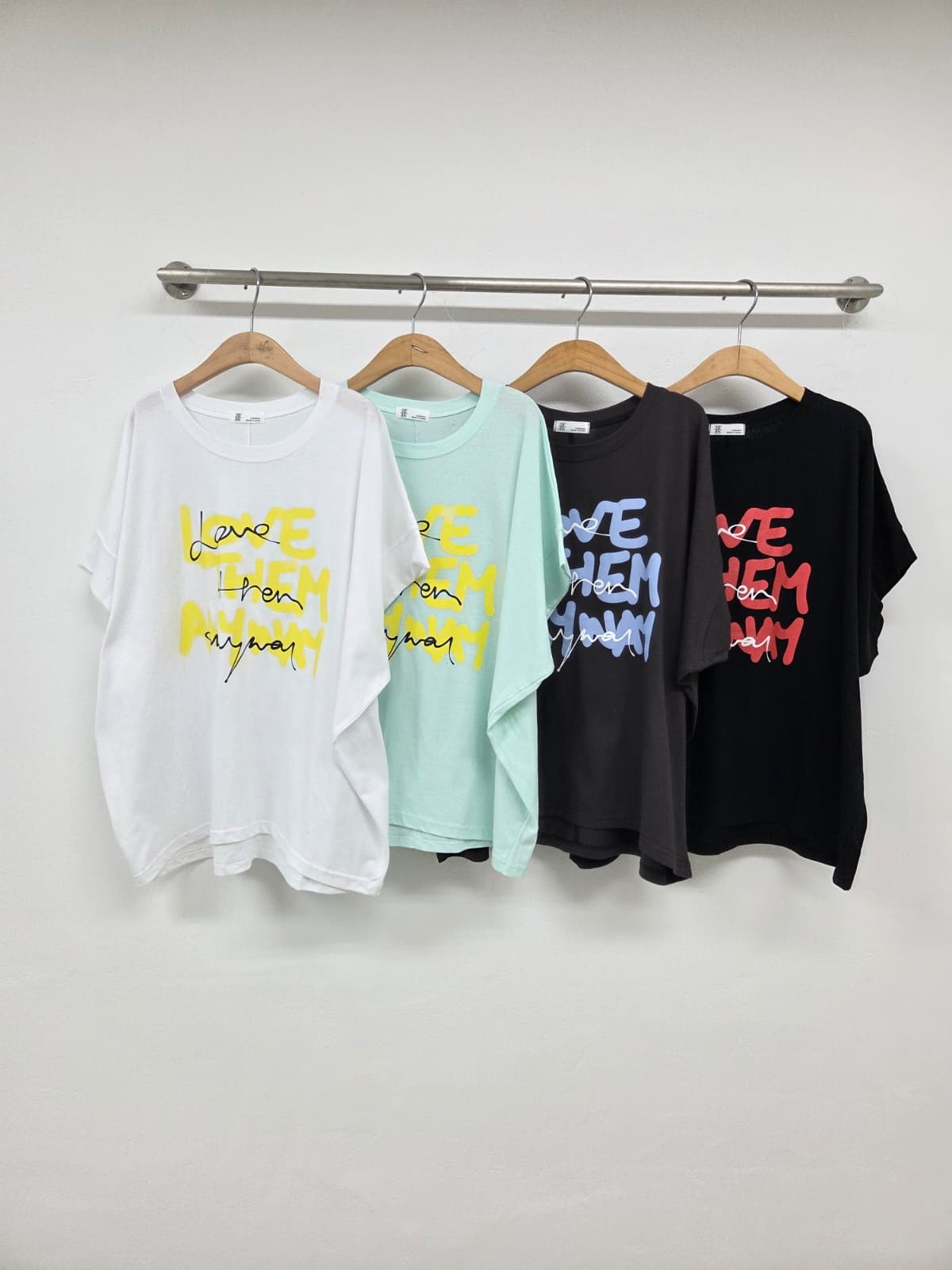 Oversized Single T-shirt (New Summer Short Sleeve T-shirt Boxy T-shirt Big Size Loose Fit) - 이미지 14