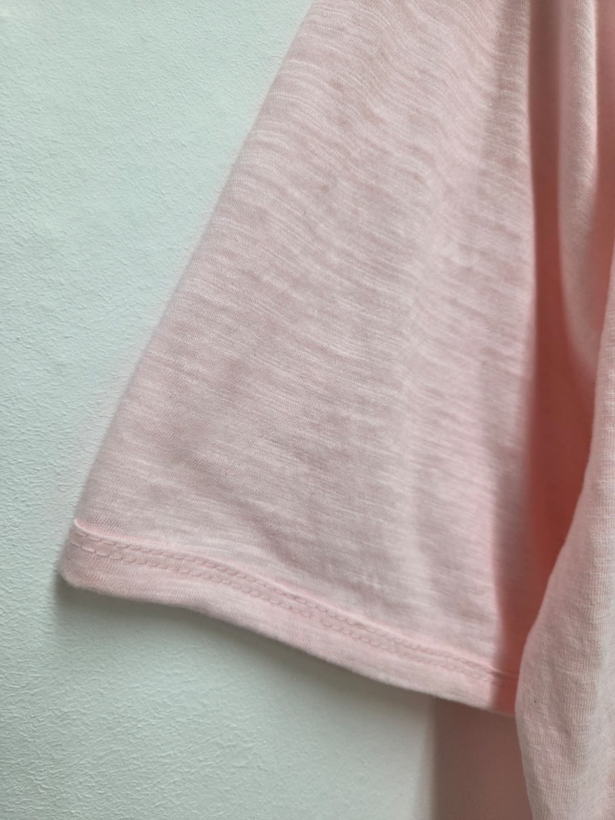 U-neck Big Sleeve T-shirt (New Summer Short Sleeve Drop Shoulder Basic T-shirt) - 이미지 12