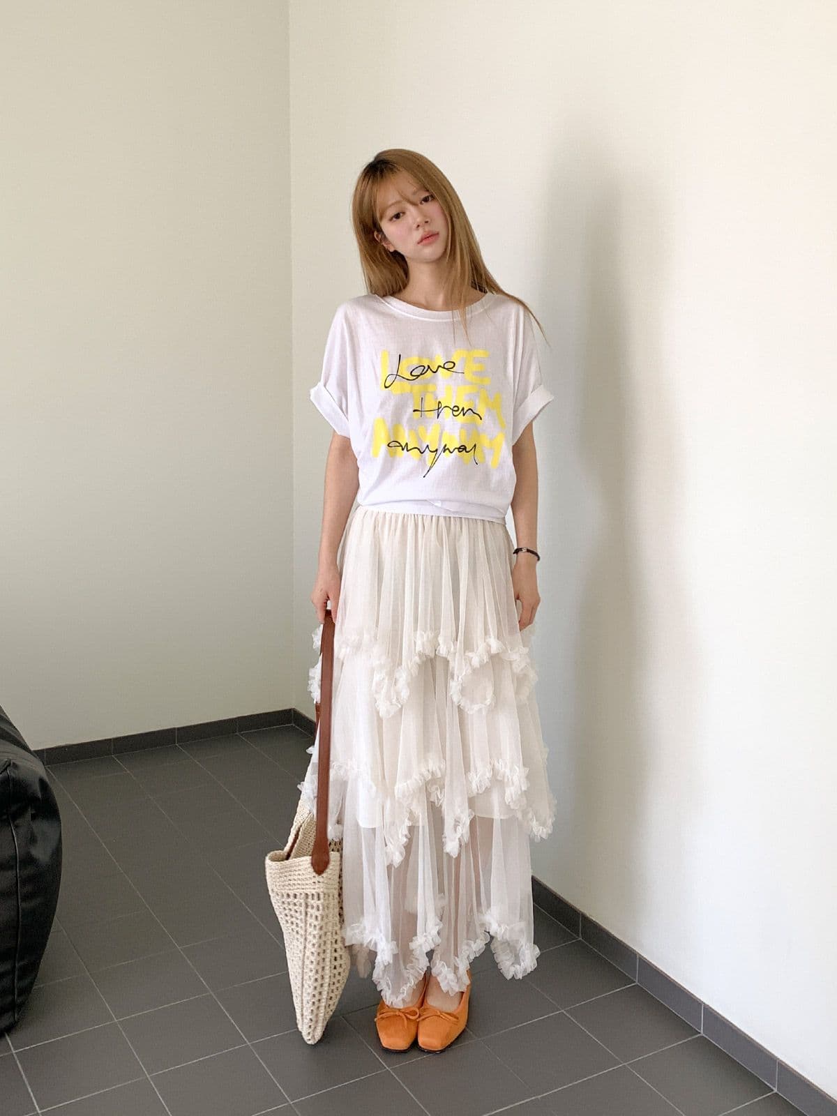 Oversized Single T-shirt (New Summer Short Sleeve T-shirt Boxy T-shirt Big Size Loose Fit) - 이미지 5