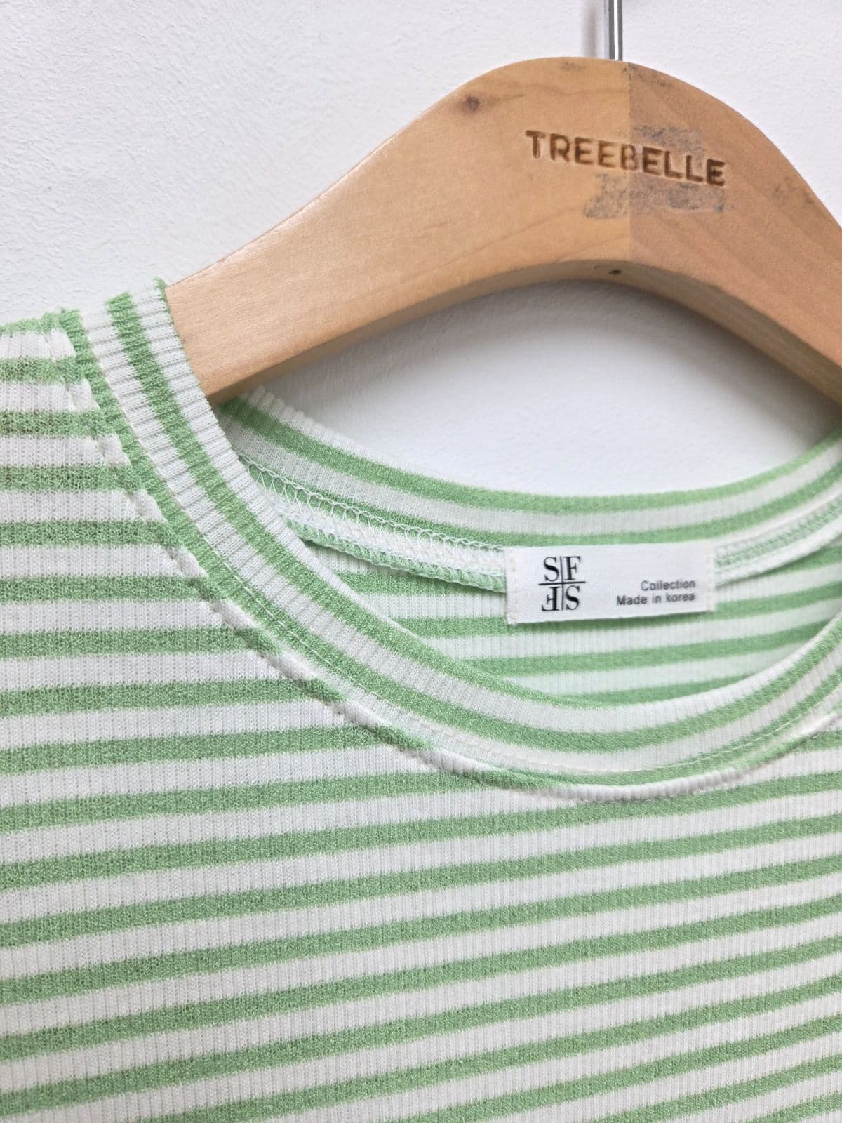 Cocktail Striped Tee (New Short Sleeve Tee, Stretch Basic Tee, Striped, Flowy, Cooling) - 이미지 8