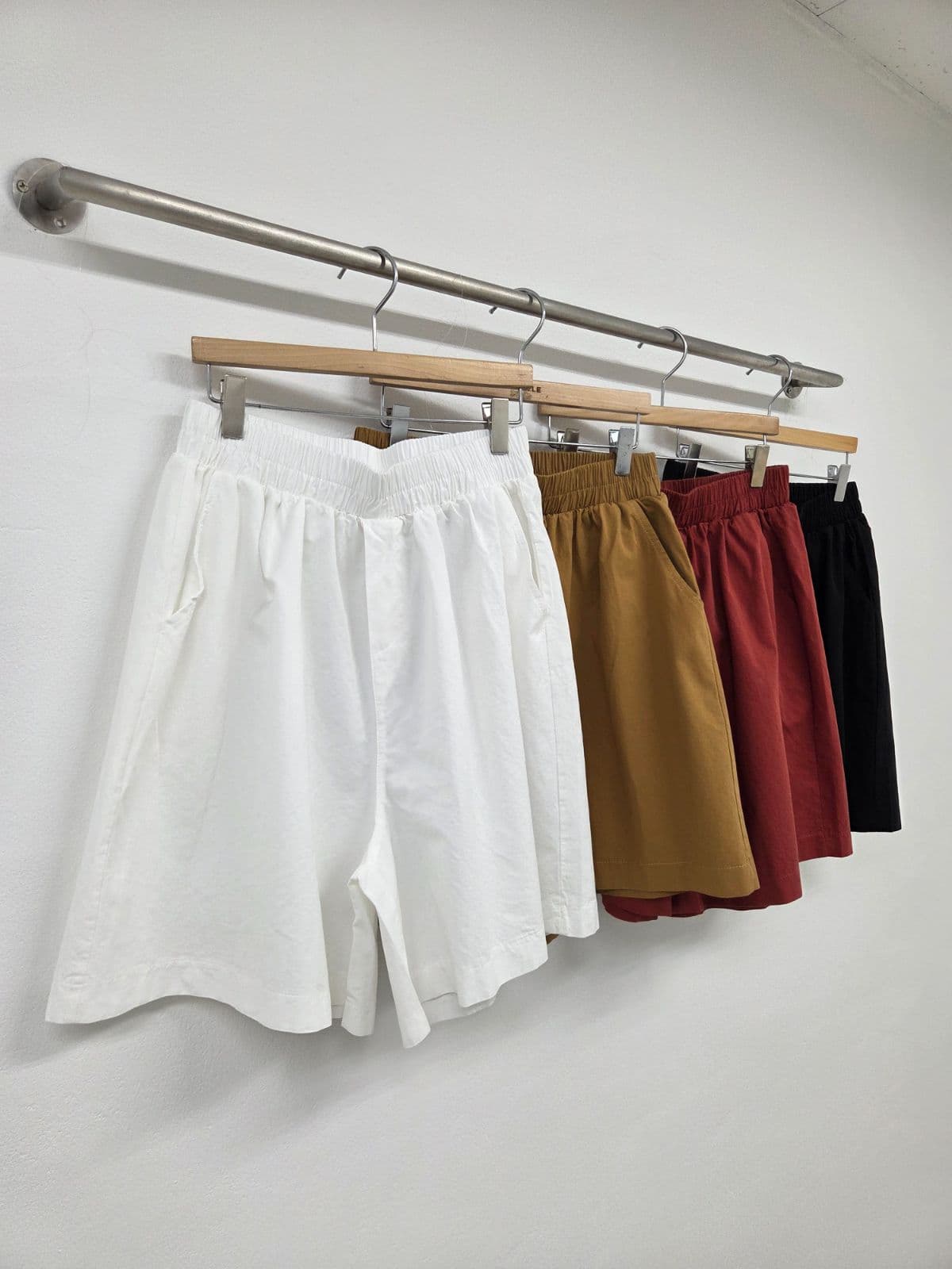 Cotton Elastic Waist 4-Length Pants (New Arrival Shorts Cotton Pants Elastic Waist Pants) - 이미지 5