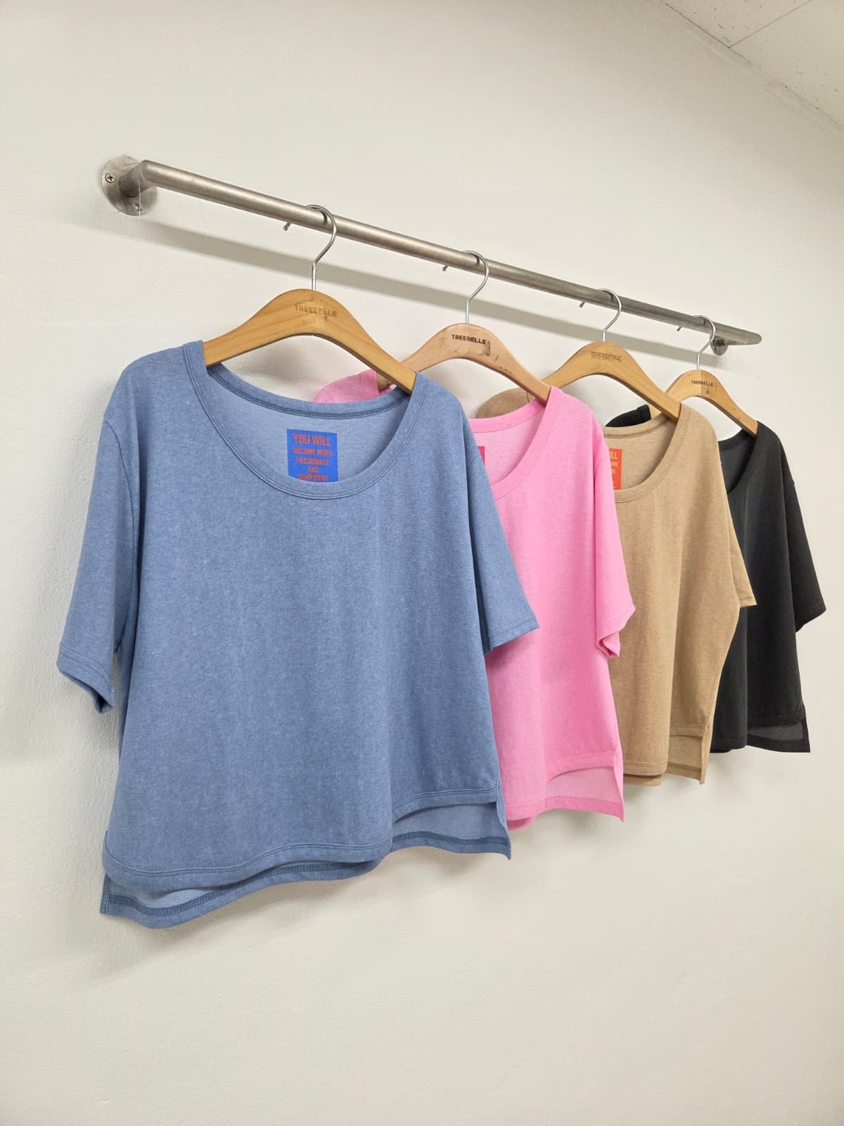 You Will Pigmented Round Neck T-shirt (New Summer Arrival Pigmented Semi-Crop) - 이미지 1