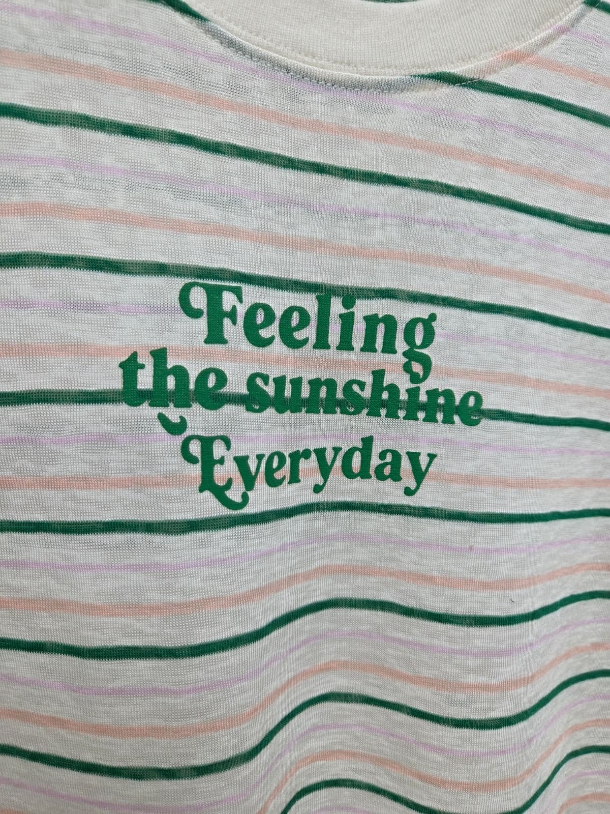 Tencel Striped T-shirt (New Summer Short Sleeve T-shirt, Striped Print T-shirt, Cool T-shirt) - 이미지 12