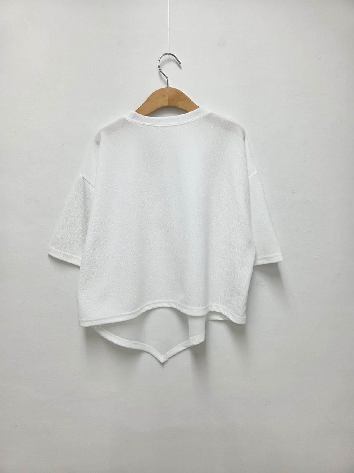 Tess Asymmetrical T-shirt (New Summer Asymmetrical Short Sleeve Tee Daily Stretch) - 이미지 12