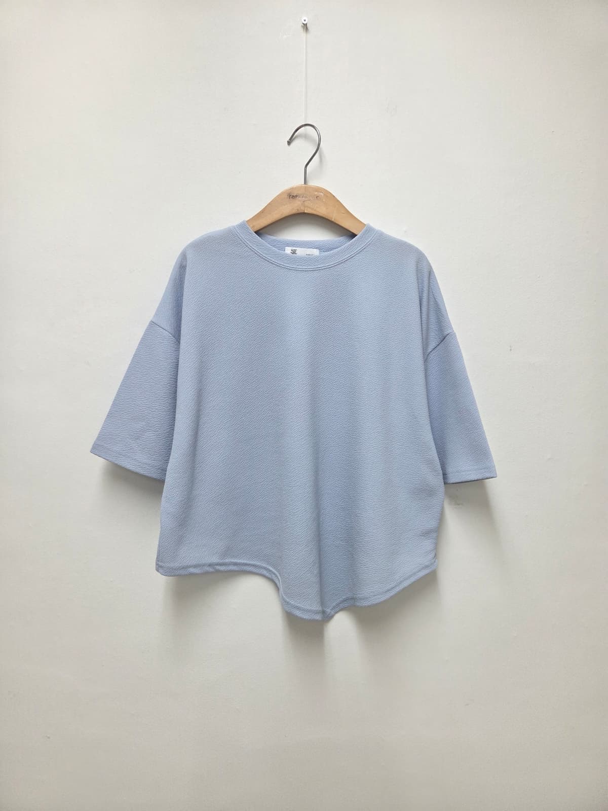 Tess Asymmetrical T-shirt (New Summer Asymmetrical Short Sleeve Tee Daily Stretch) - 이미지 7