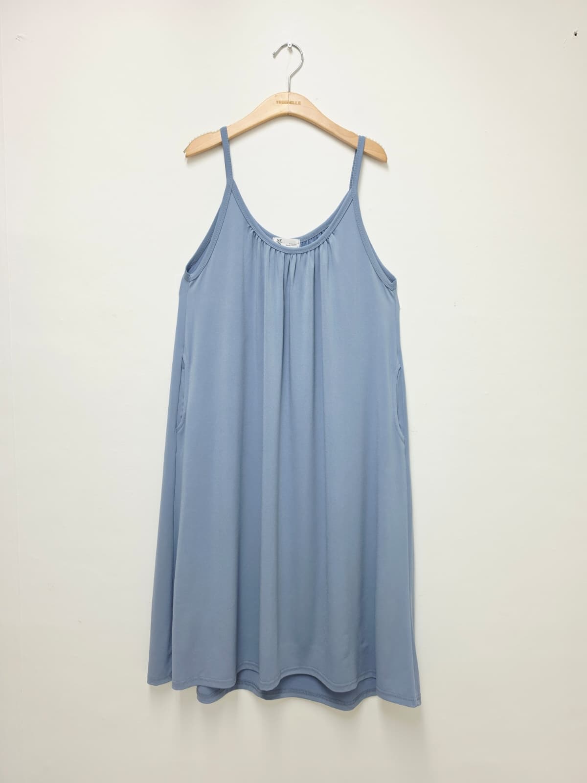 Shirred Strap Pocket Dress (New Summer Flowy Strap Dress Long Dress Cool Dress Sleeveless Dress) - 이미지 8