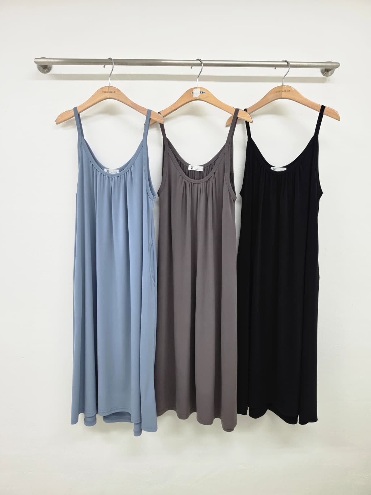 Shirred Strap Pocket Dress (New Summer Flowy Strap Dress Long Dress Cool Dress Sleeveless Dress) - 이미지 7
