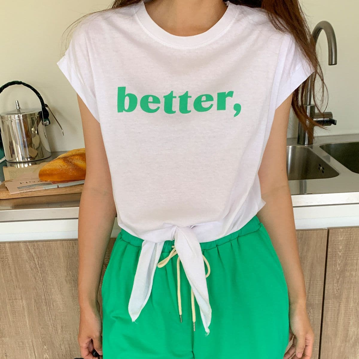Summer Slit T-shirt - 이미지 13
