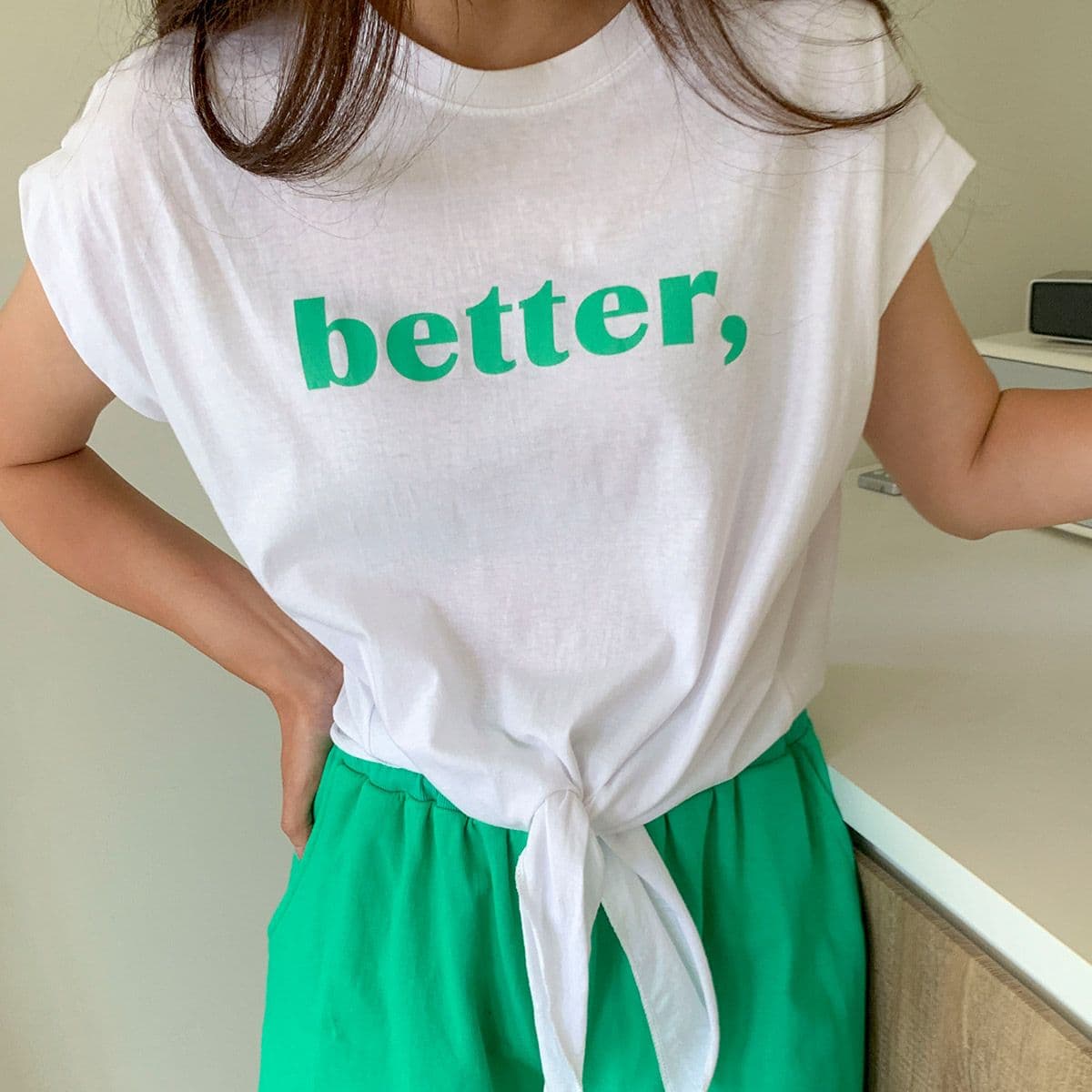 Summer Slit T-shirt - 이미지 2