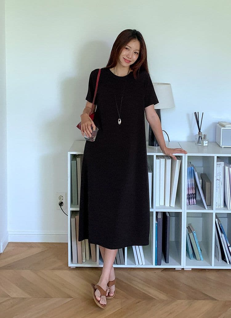 Cooling Dress (New Flowy Cooling Long Dress A-line Dress Spandex) - 이미지 8