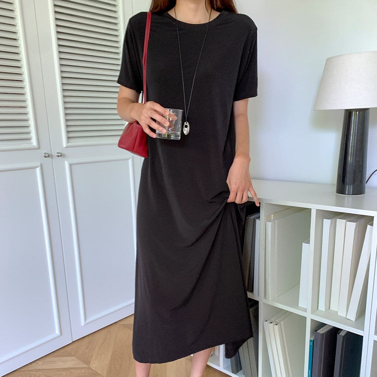 Cooling Dress (New Flowy Cooling Long Dress A-line Dress Spandex) - 이미지 1