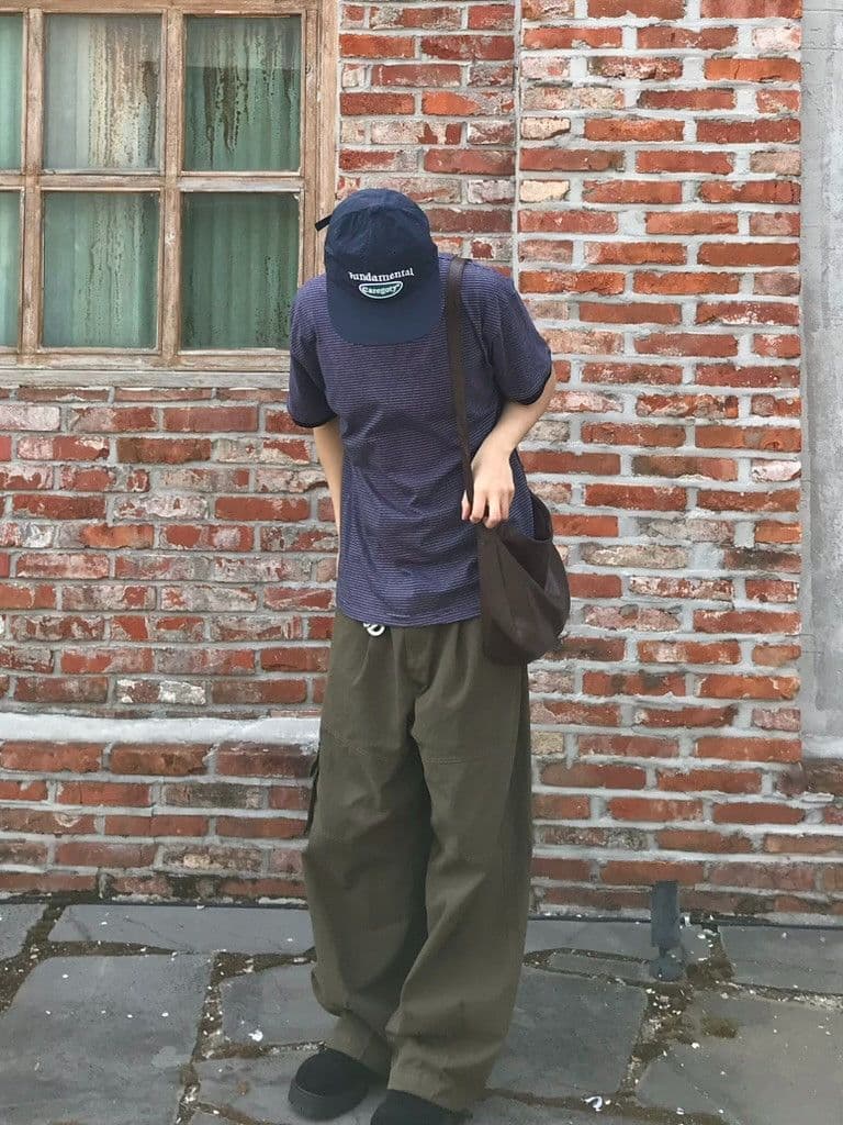 Fine Striped Short Sleeve Tee - Cotton Layering Tee Ringer Tee Men's Short Sleeve Stripe New Arrival - 이미지 9