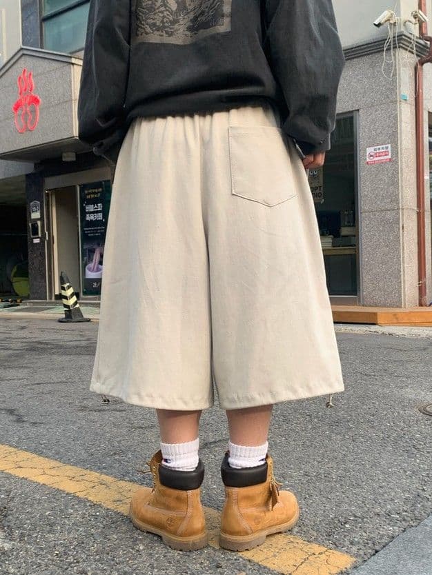 Tonton Nylon Patch Bermuda Length Half Pants with Drawstring, Made in Korea - 이미지 11