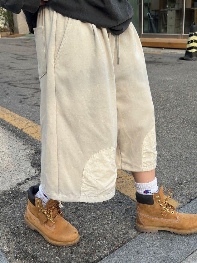 Tonton Nylon Patch Bermuda Length Half Pants with Drawstring, Made in Korea - 이미지 12