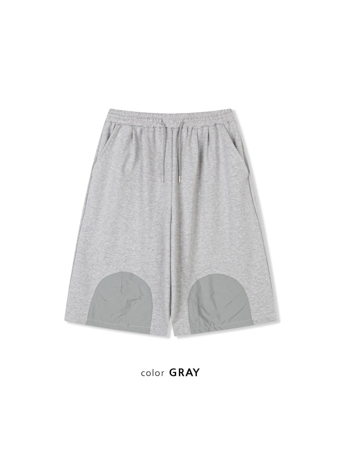 Tonton Bermuda Pants Nylon Patch 3/4 Length Water-resistant Unisex Jogger Drawstring Half Pants - 이미지 11