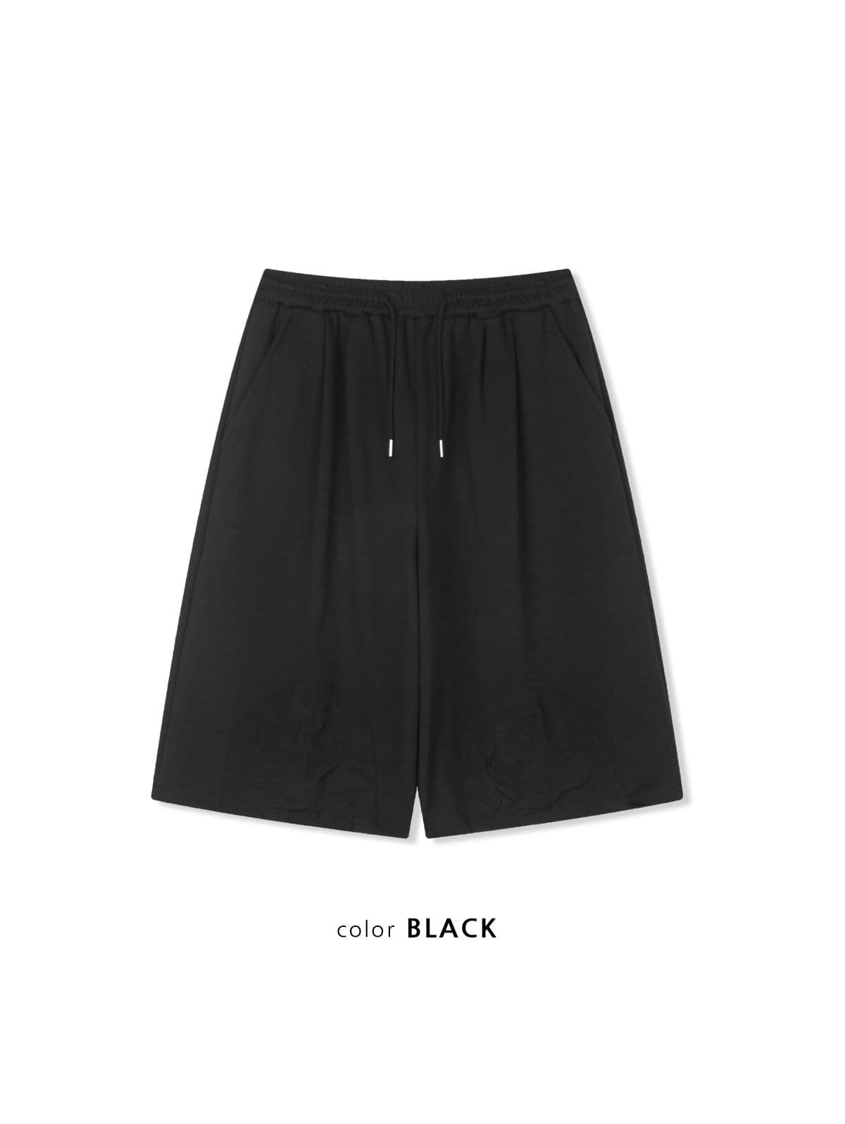 Tonton Bermuda Pants Nylon Patch 3/4 Length Water-resistant Unisex Jogger Drawstring Half Pants - 이미지 9